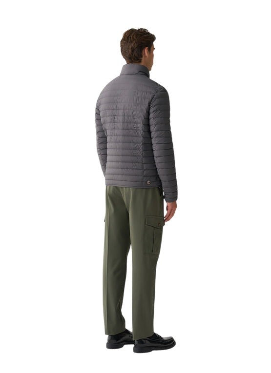 Colmar Originals Quilted Grey Down Jacket With Adjustable Hem