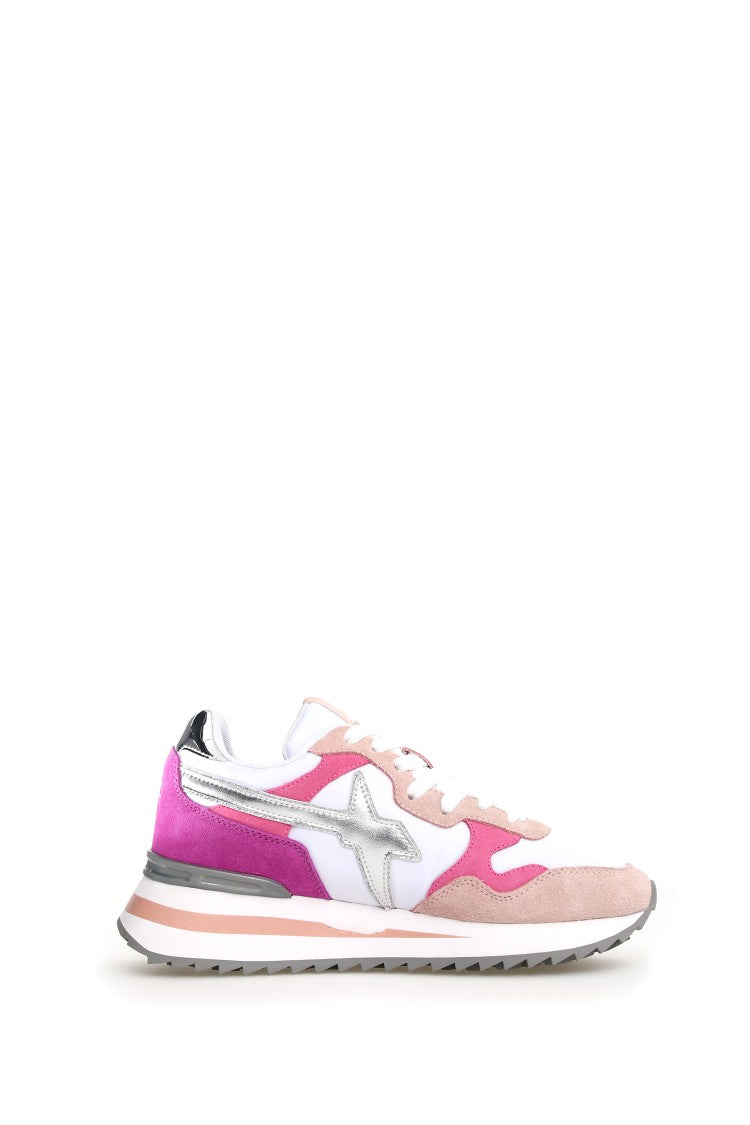 W6yz Technical Fabric And Suede Sneakers