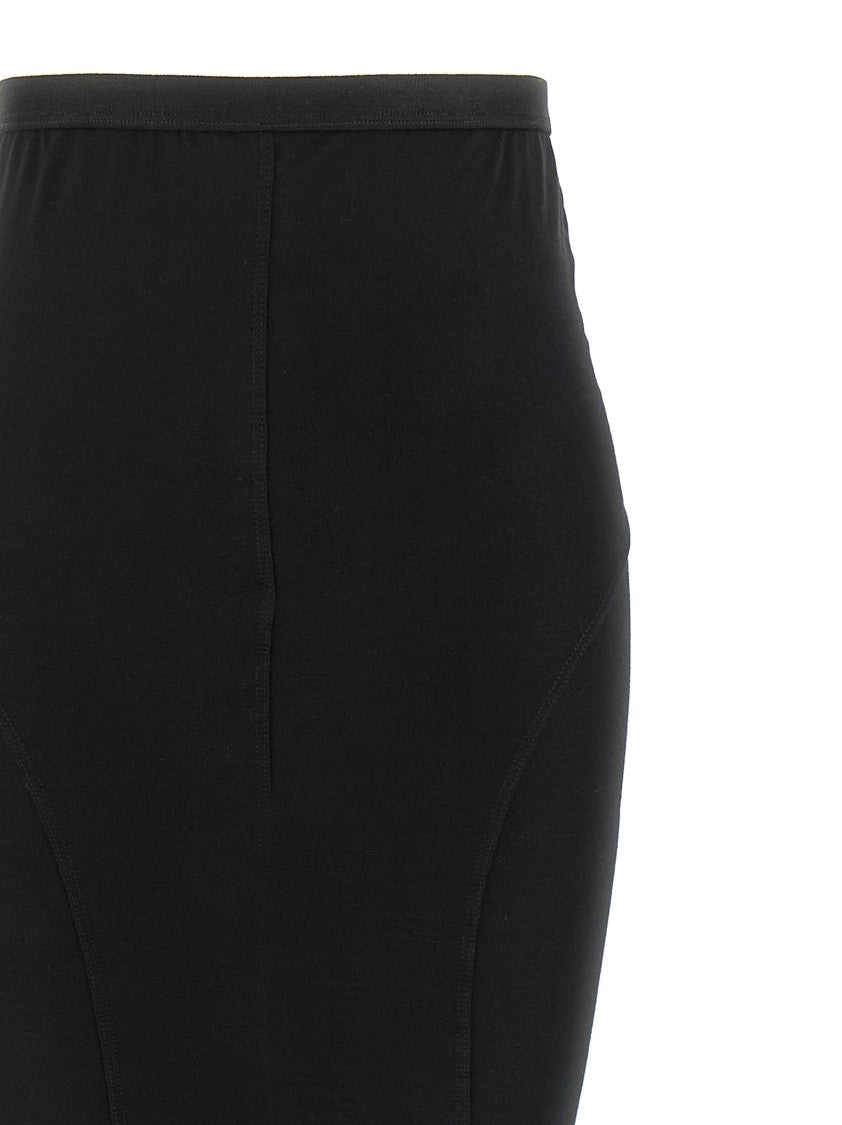 Rick Owens Long Semi-Transparent Jersey Skirt