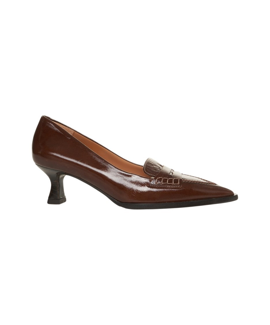 Billi Bi Brown Suede Pumps With Pointed Toe