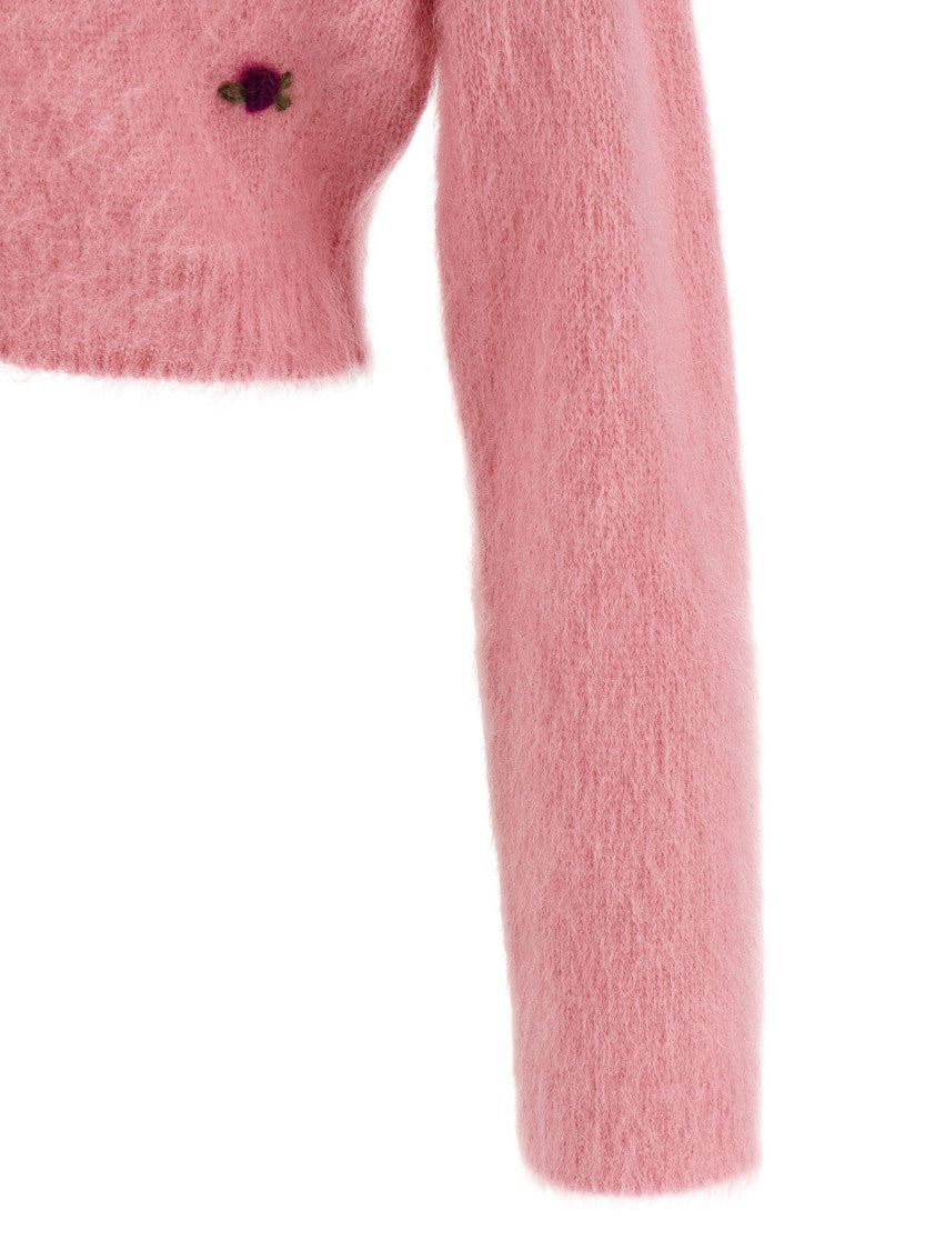 Alessandra Rich 'Carded Mohair' Cardigan