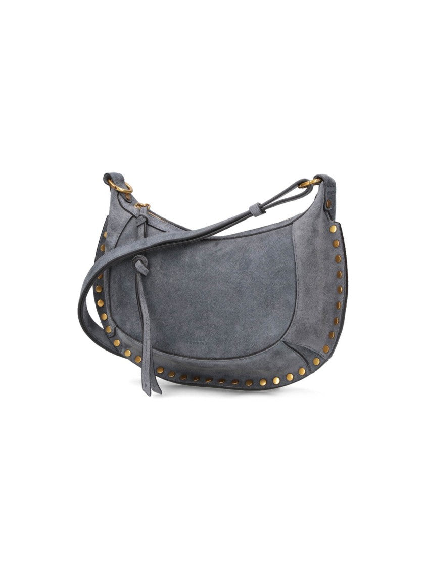 Isabel Marant Small "Oskan Moon" Shoulder Bag – Grey