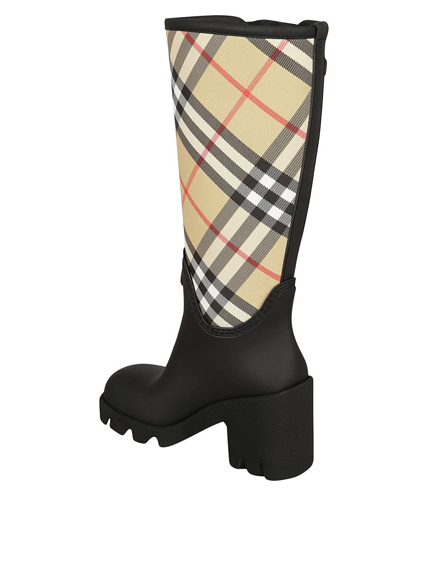 Burberry Canvas And Rubber Boots