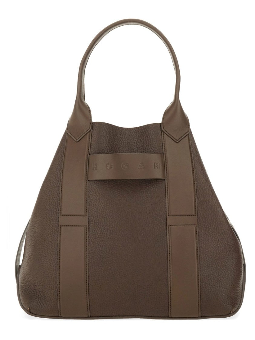 Hogan "Script" Shopping Bag
