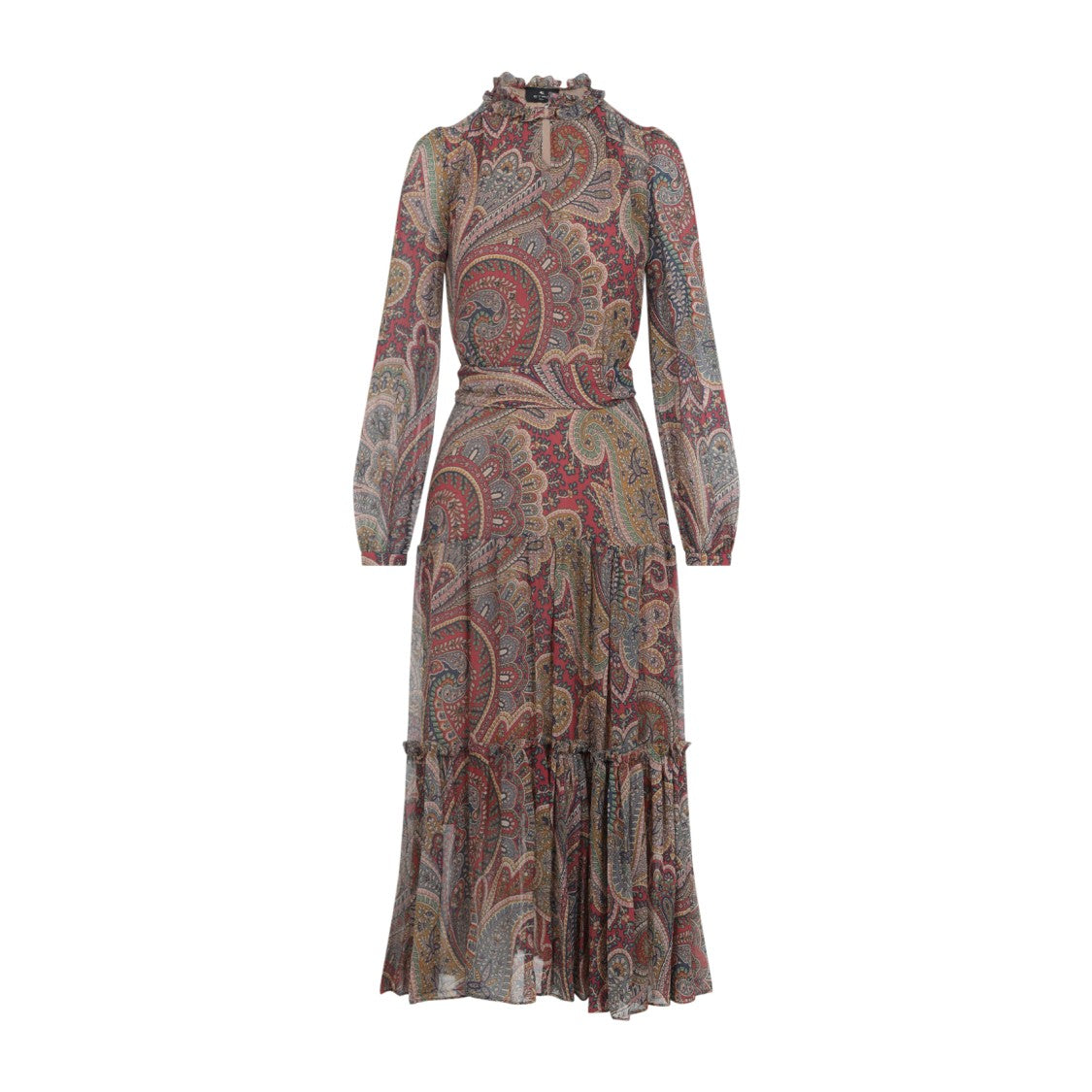 Etro Bordeaux Midi Dress