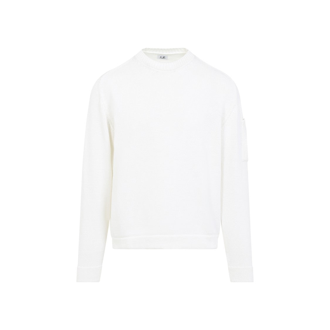 C.P. Company Compact Lens White Cotton Pullover