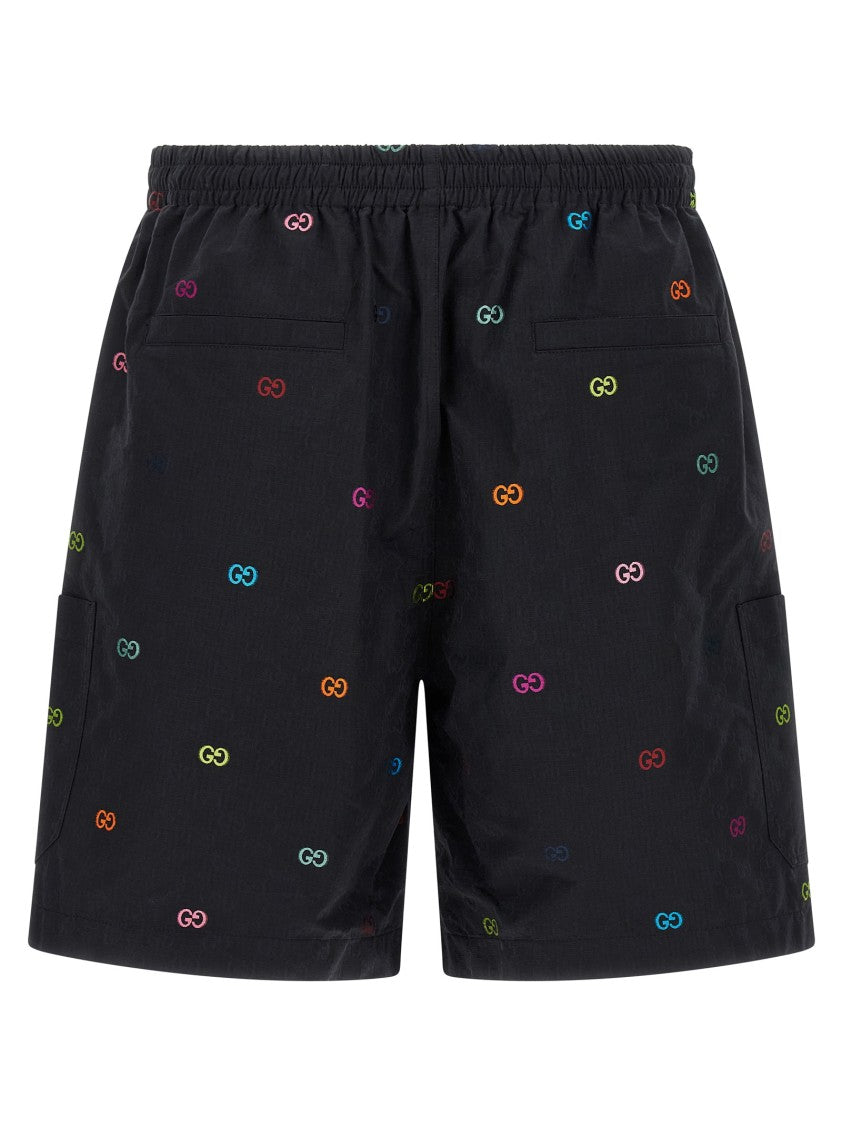 Gucci Multicolor Fil Coupé Bermuda Shorts