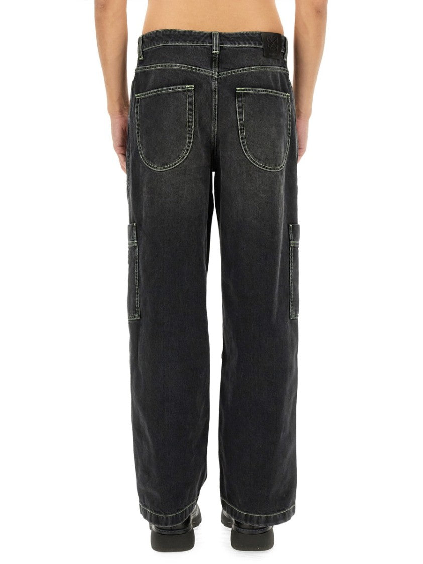 Off-White Relaxed Fit Cargo Jeans