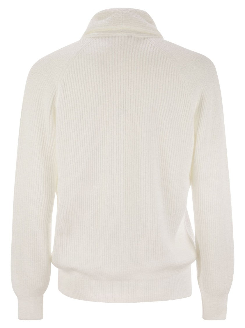 Brunello Cucinelli Buttoned Cotton Rib Cardigan