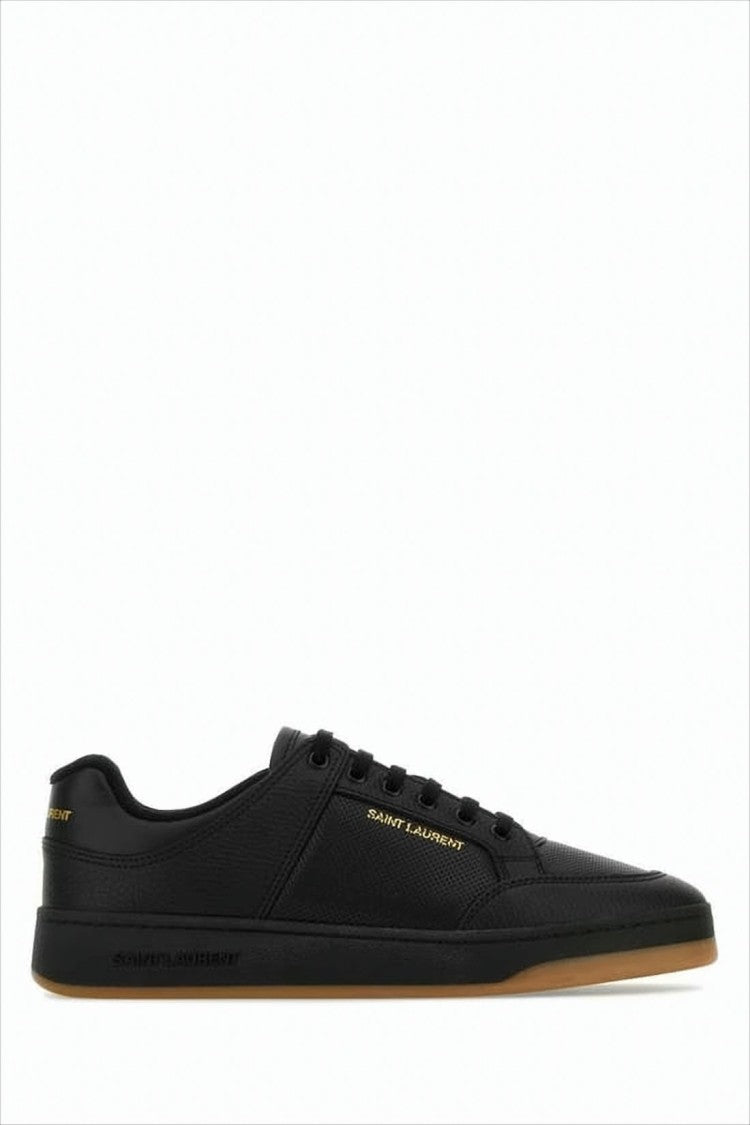 Saint Laurent Low-Top Sneakers With Textured Calf Leather Upper