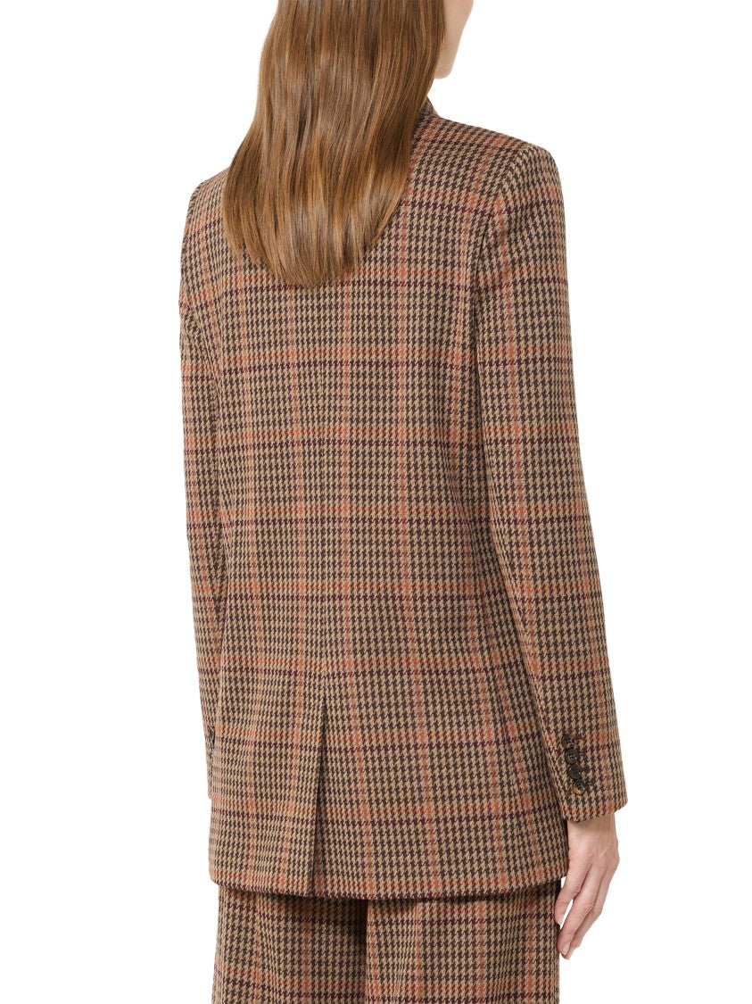 Max Mara Multicolour Structured Jacket With Classic Collar
