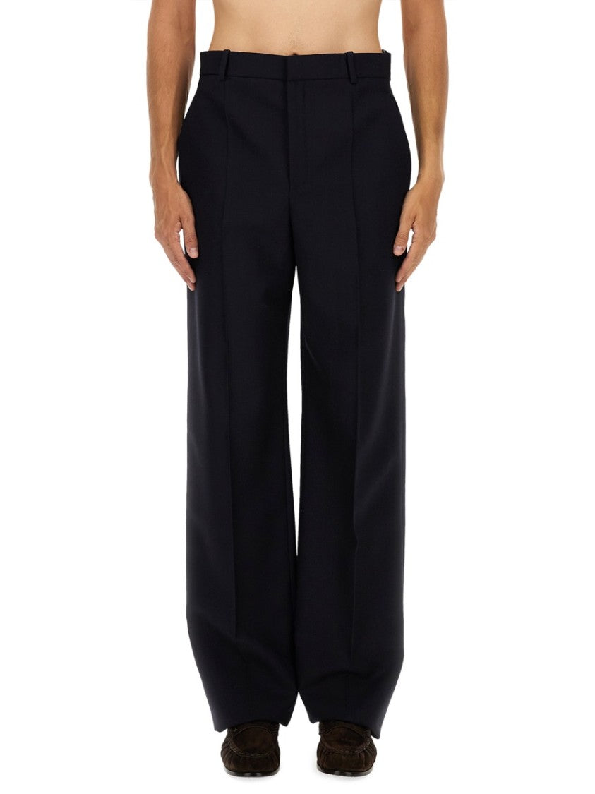 Saint Laurent High-Waisted Wide-Leg Pants With Structured Fit