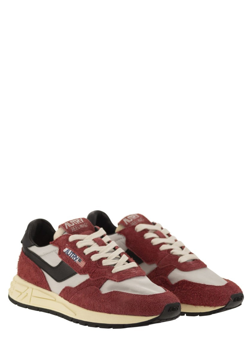 Autry Reelwind - Suede And Technical Textile Trainer