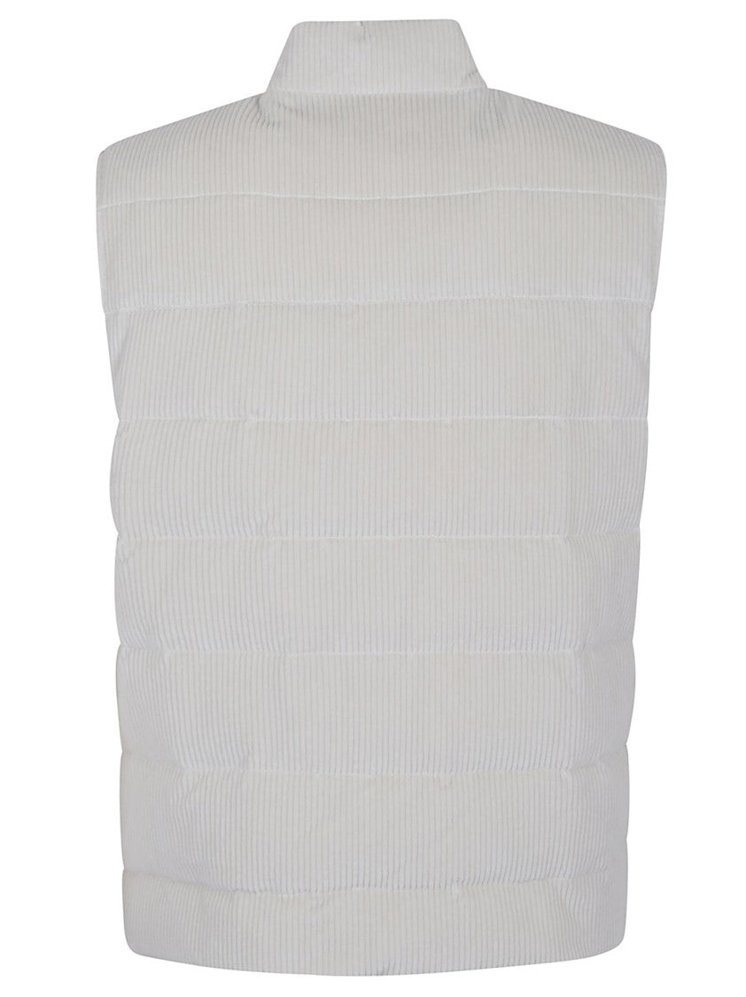 Eleventy Reversible Quilted Waistcoat With Tailored Fit