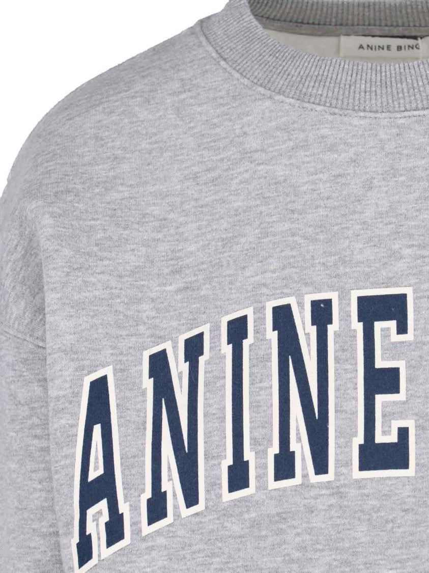 Anine Bing Spencer Crewneck Sweatshirt – Grey