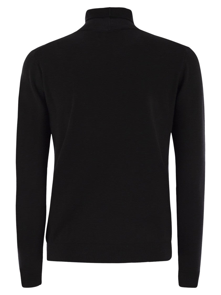 Max Mara Kiku - Turtleneck In Silk And Wool Yarn