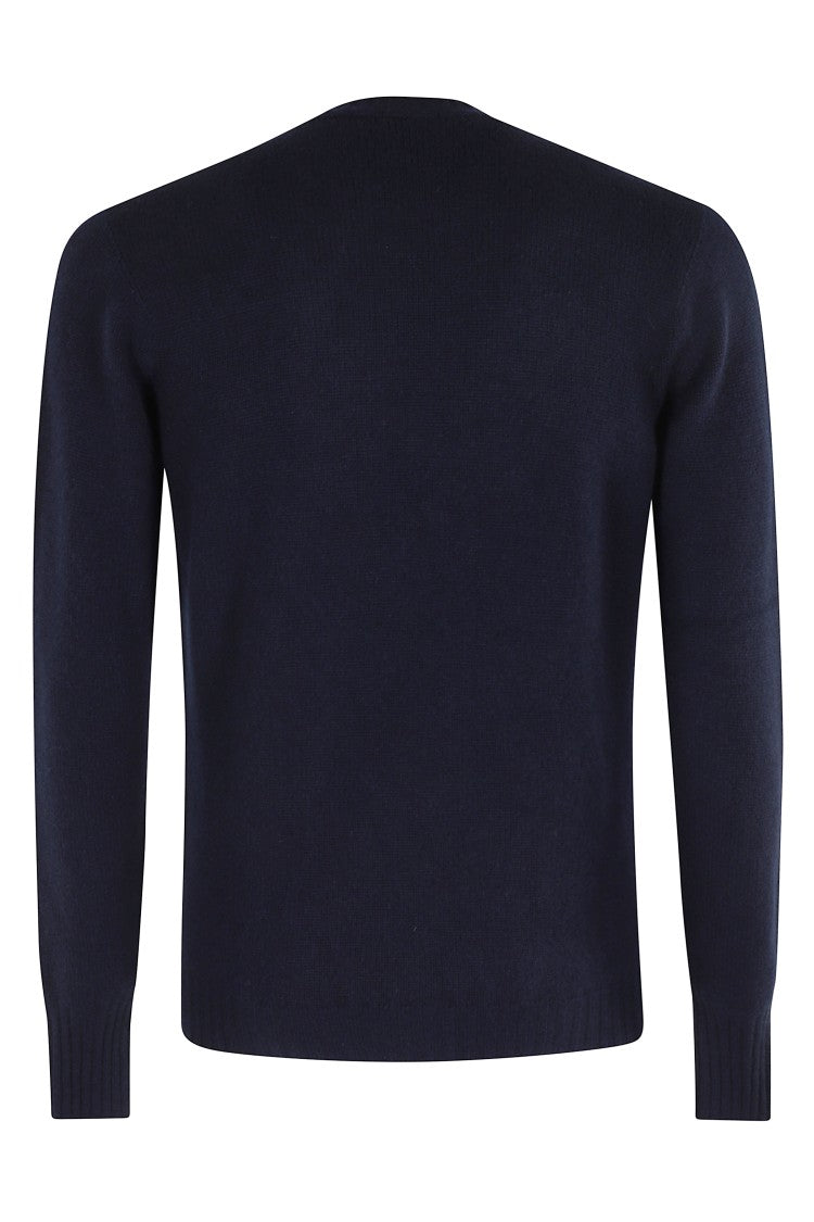 Drumohr Cashmere Knit Sweater With Classic Neckline