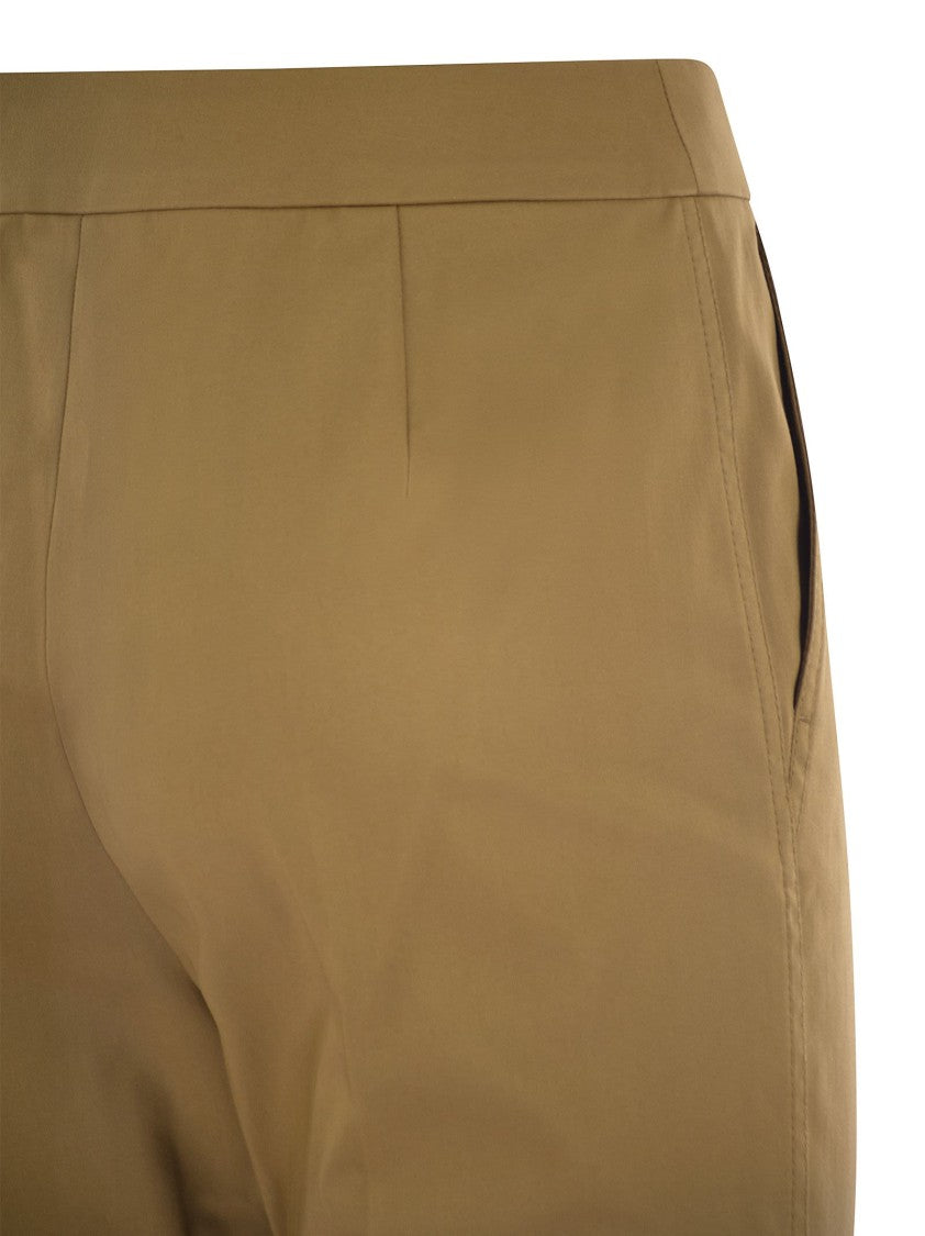 Max Mara Okra - Cotton Satin Trousers