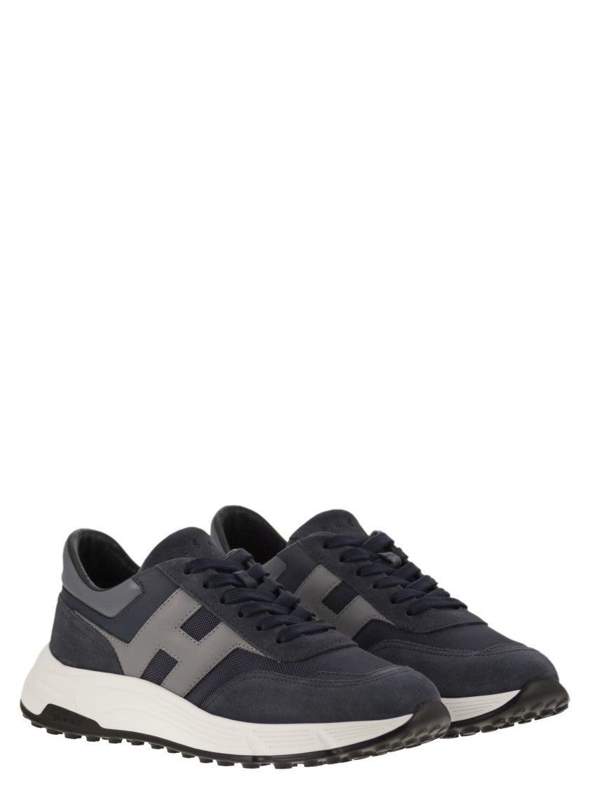 Hogan Hyperlight - Suede And Canvas Sneakers
