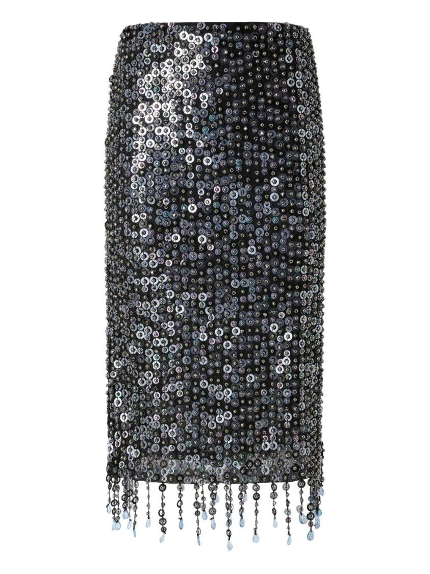 Pinko Midi Skirt With Shimmering Sequins