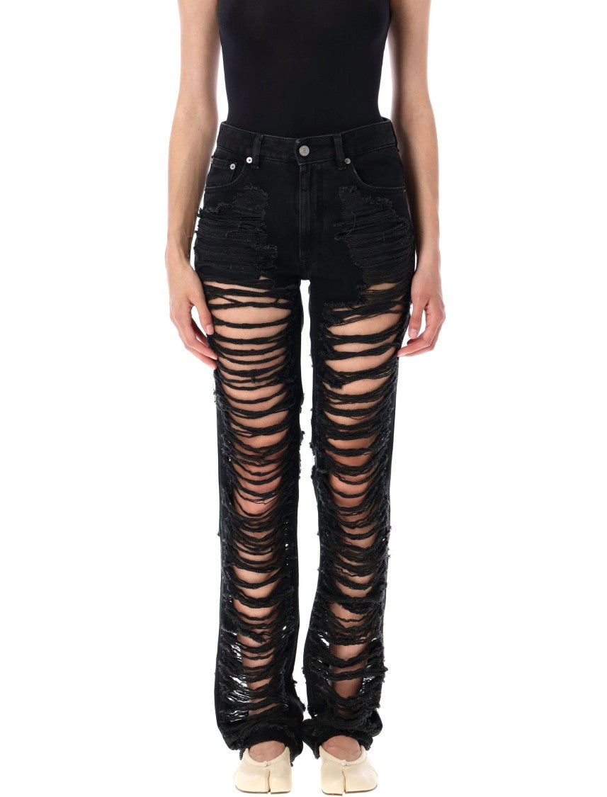 Mm6 By Maison Margiela Skinny Denim Broken