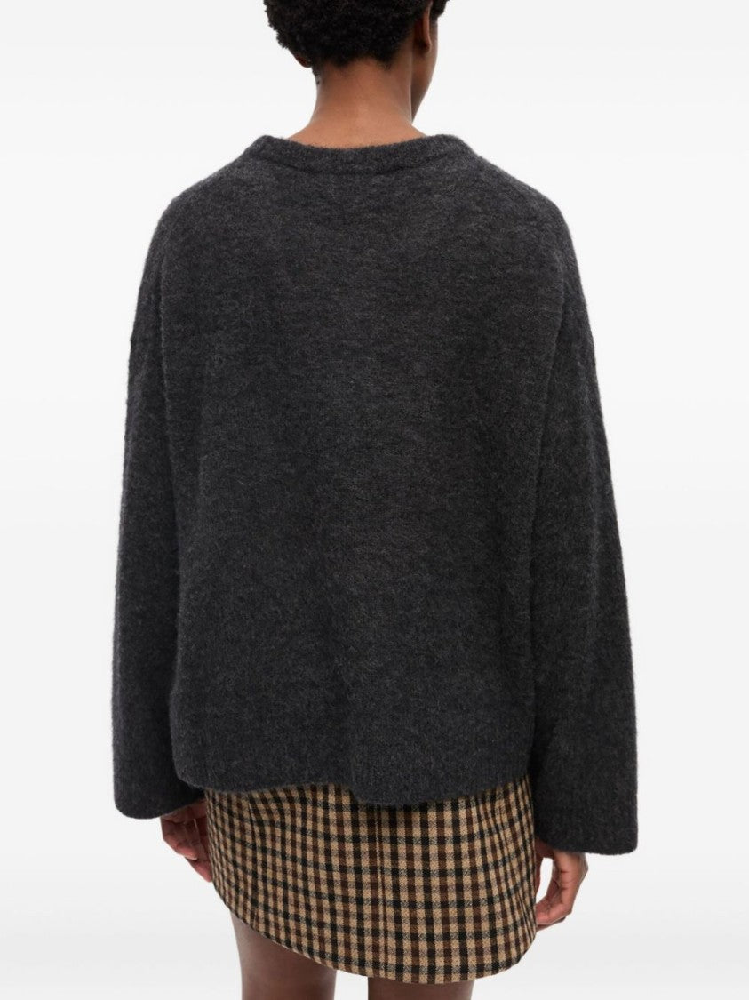 Ganni Graphic Knit Sweater With Playful Banana Design