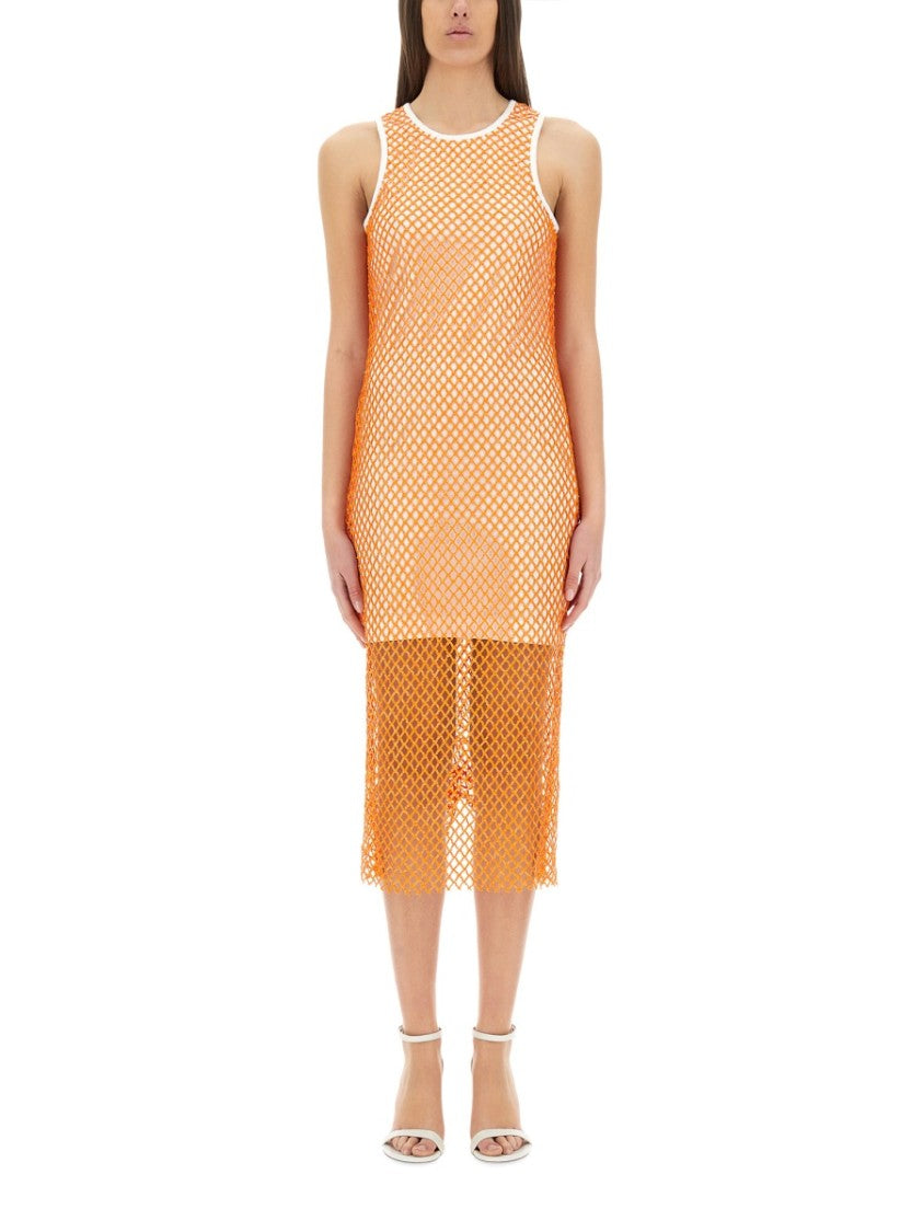 Moschino Mesh And Sequin Dress