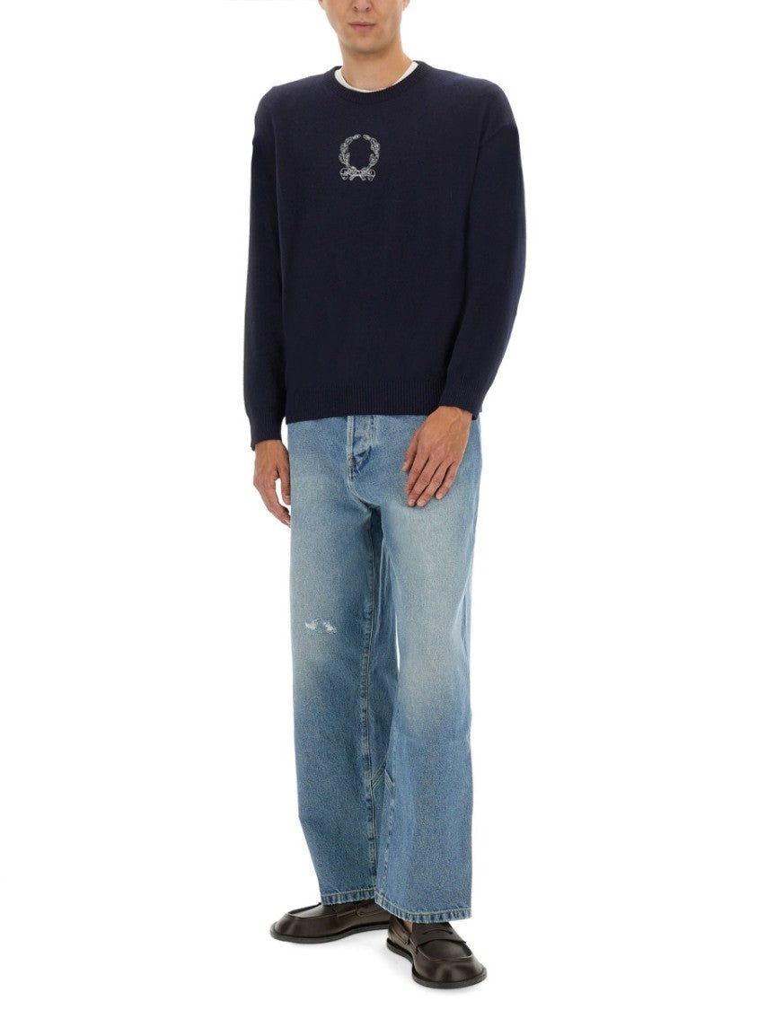Moschino Light Wash Cotton Denim Jeans