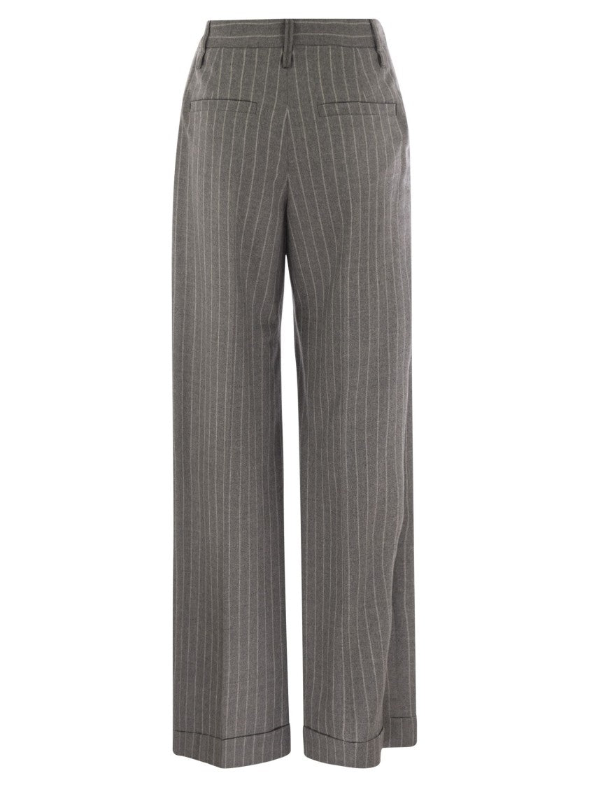 Brunello Cucinelli Loose Flared Trousers