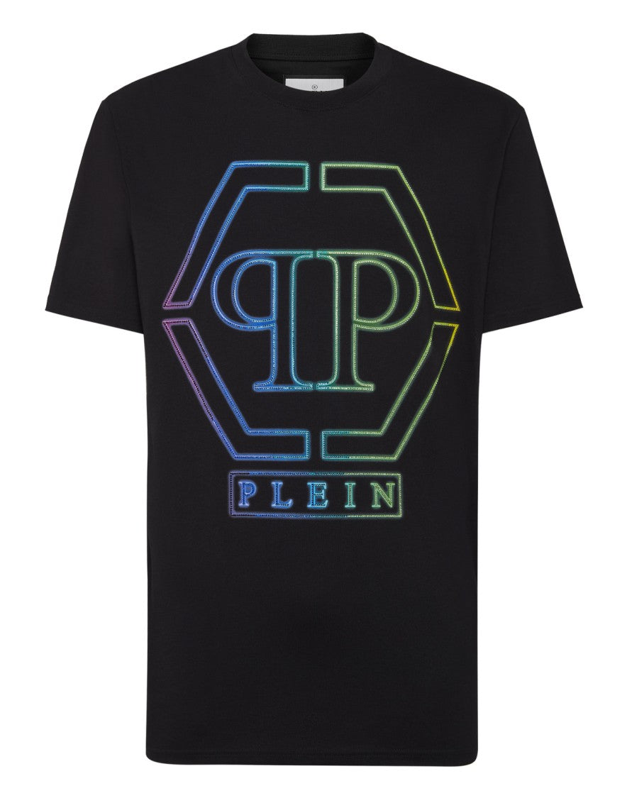 Philipp Plein Cotton T-Shirt With Design And Eye-Catching Logo