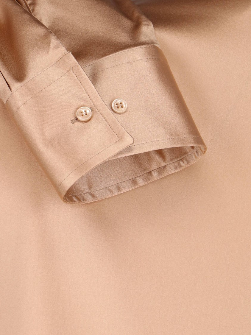 Ermanno Scervino Lavallière Silk Shirt – Ivory