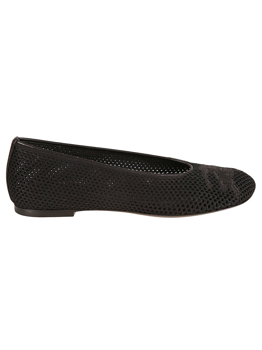 Burberry Black Flats With Pointed Toe Design