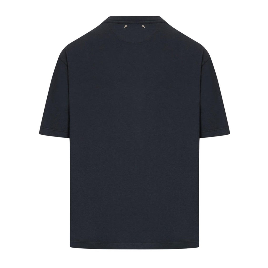 Golden Goose Boxy Black T-Shirt With Decorative Embellishment