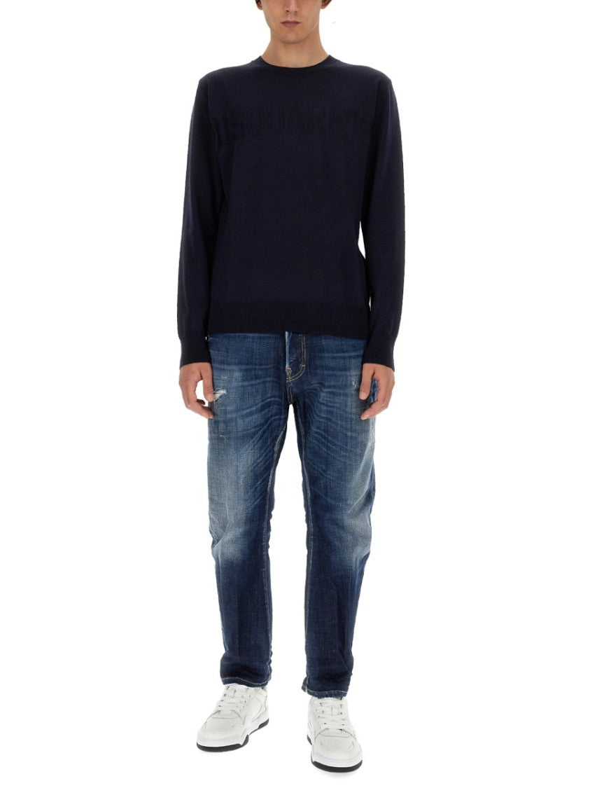 Dsquared2 Black Wool Jersey