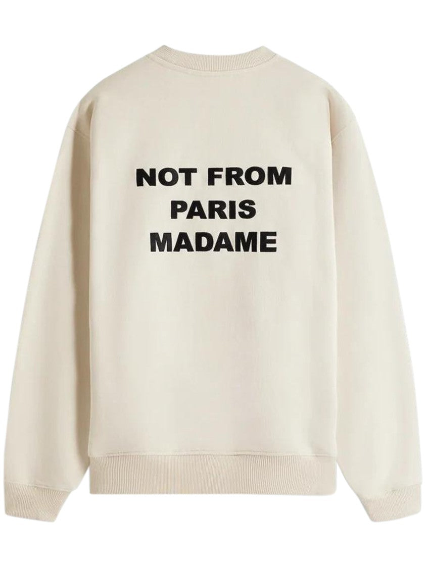 Drôle De Monsieur Statement Slogan Sweatshirt Crafted