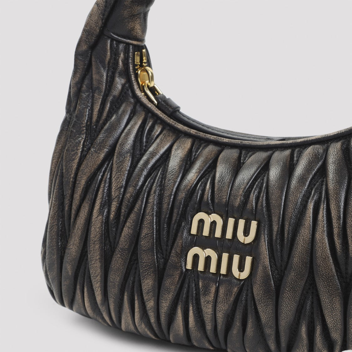 Miu Miu Brown Leather Shoulder Bag