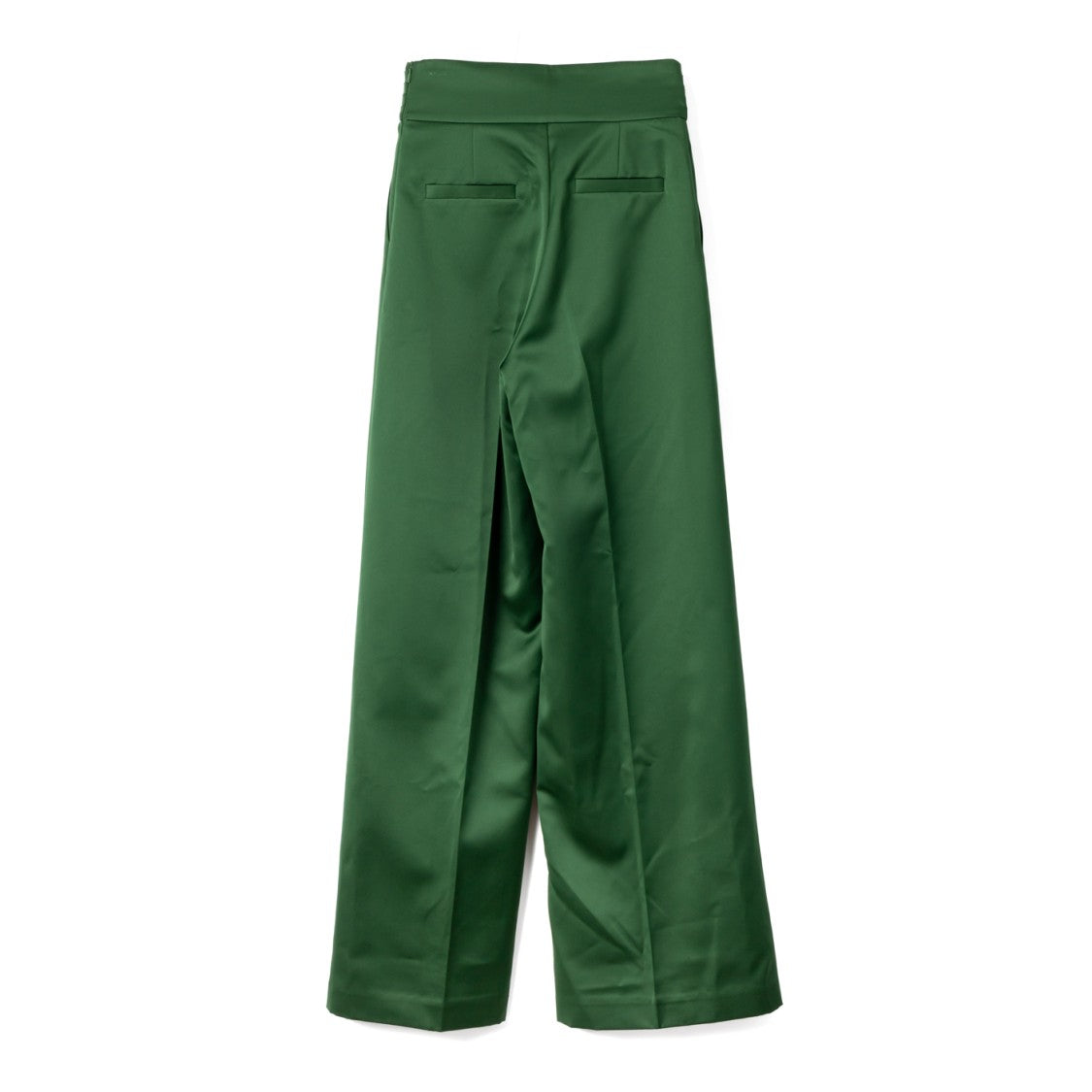 Viktor & Rolf Wide-Leg Satin Finish Pants