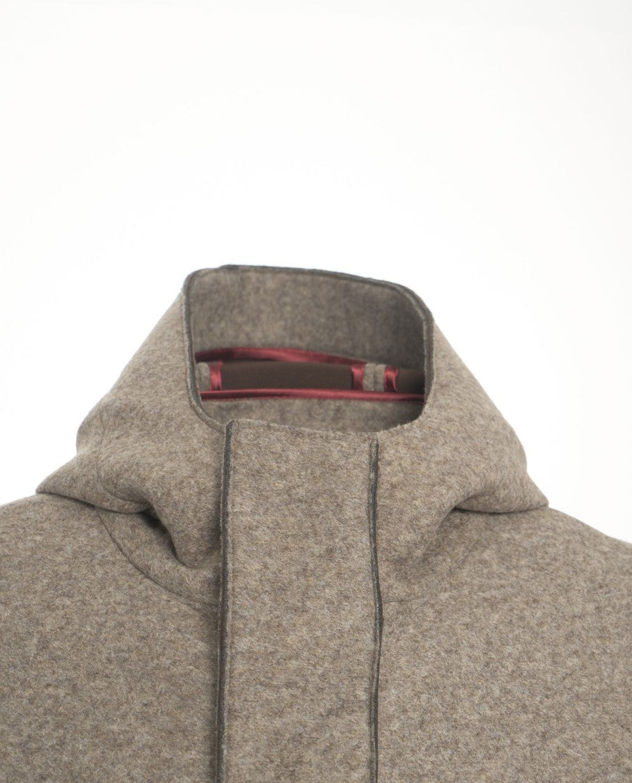 Bob Hooded Wool Coat
