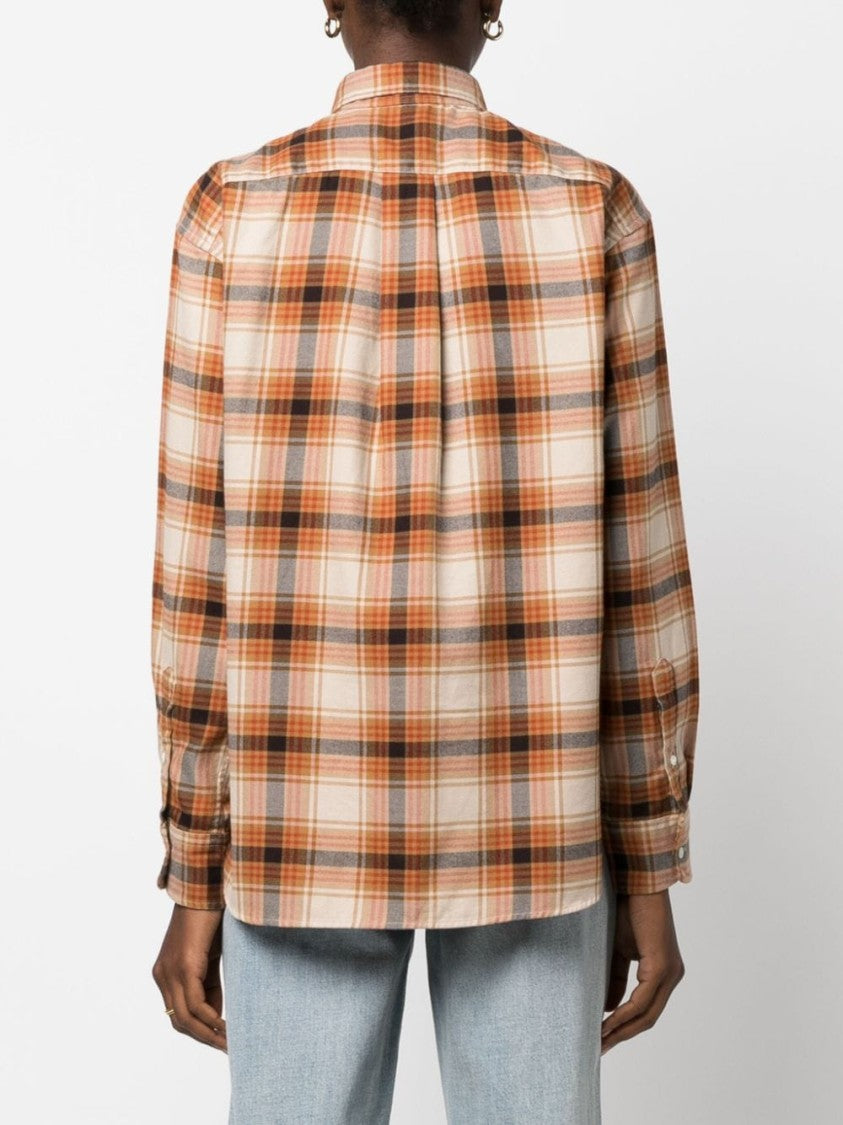 Polo Ralph Lauren Check Print Beige Shirt