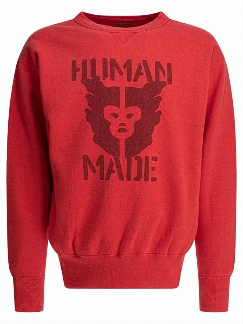 Humanmade Bold Graphic Long-Sleeve Sweatshirt With Abstract Design