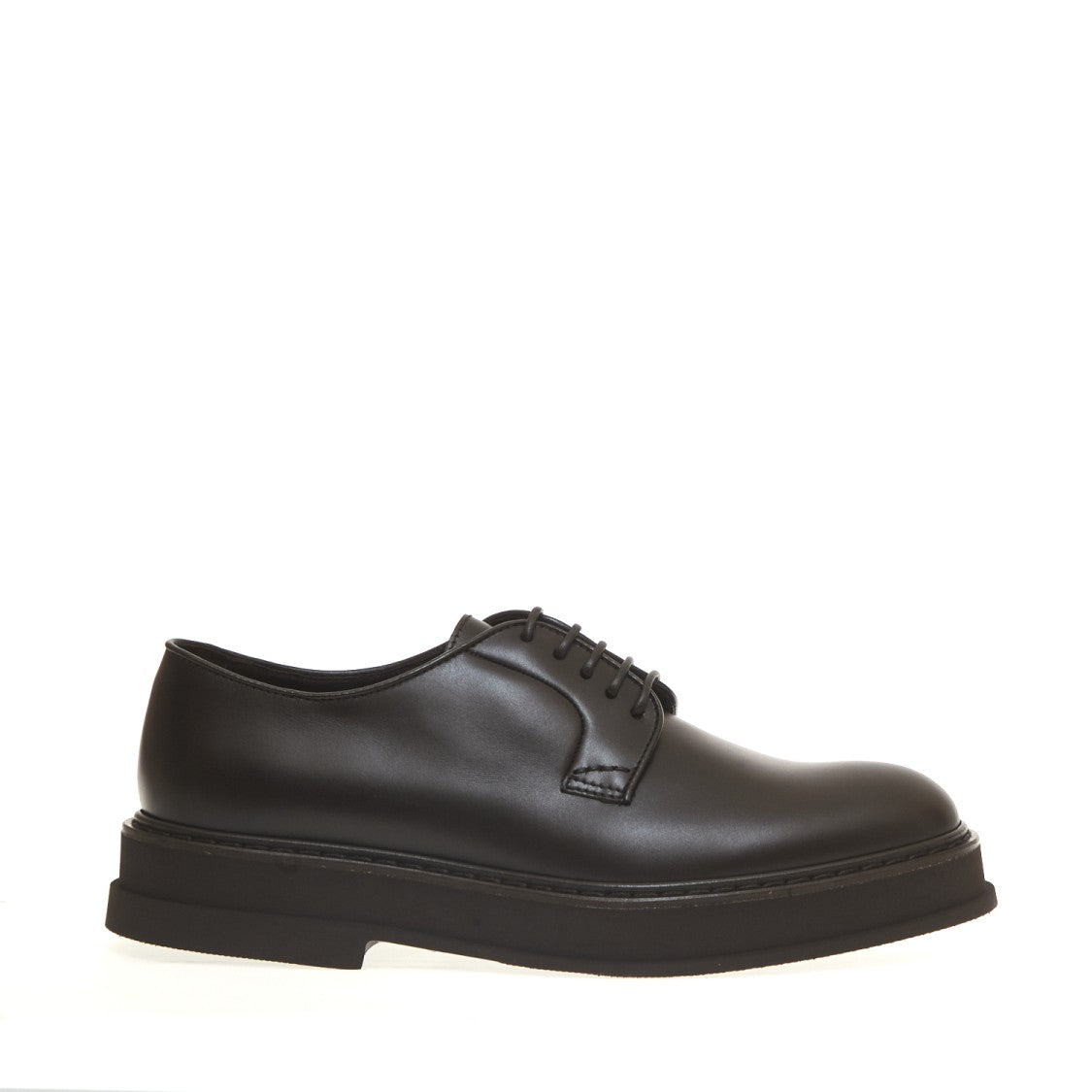 Doucal's Dark Brown Lace-Up Derby Shoes