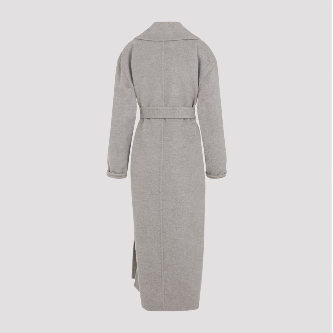 Fabiana Filippi Belted Long Coat With Wide Lapels