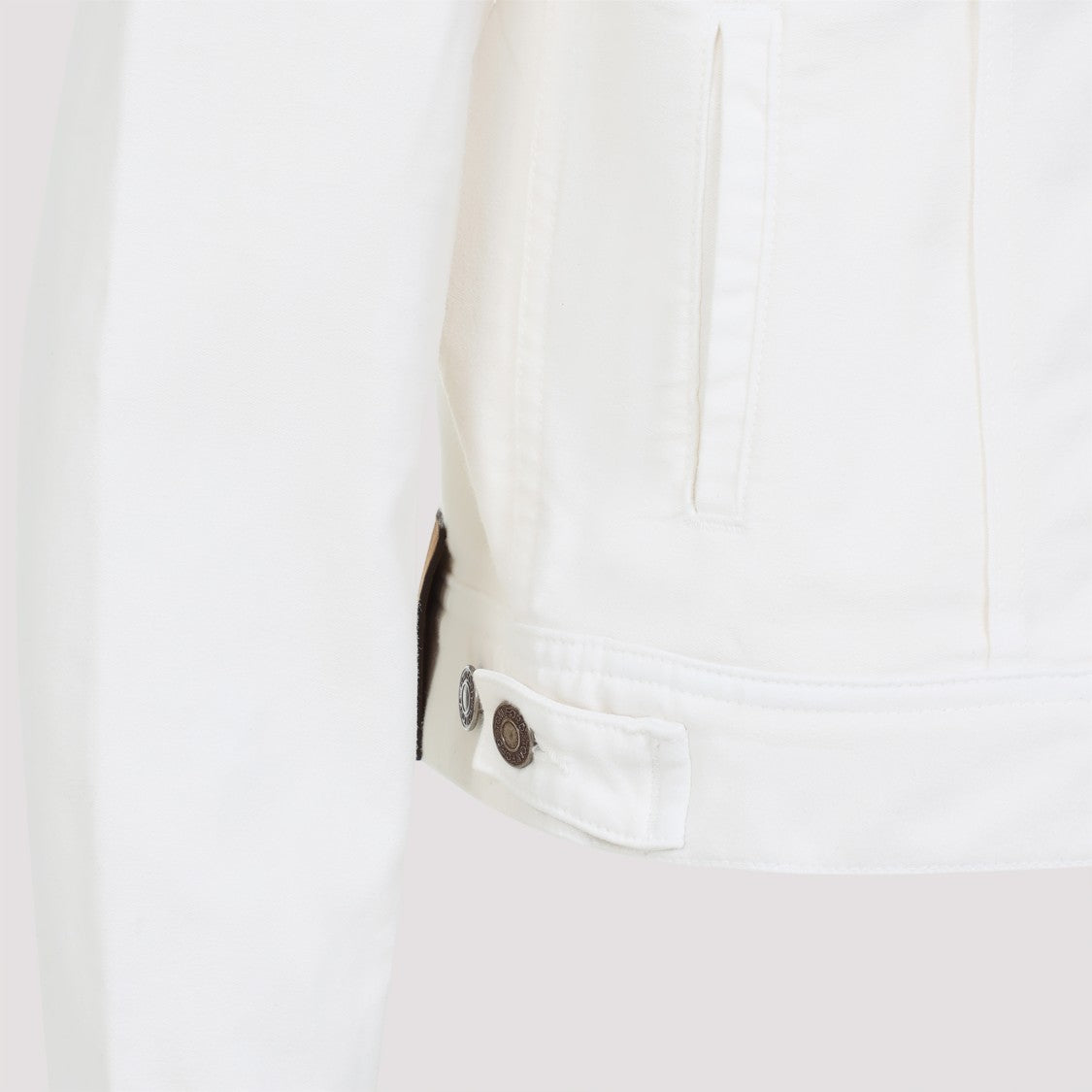 Tom Ford Fitted White Denim Jacket
