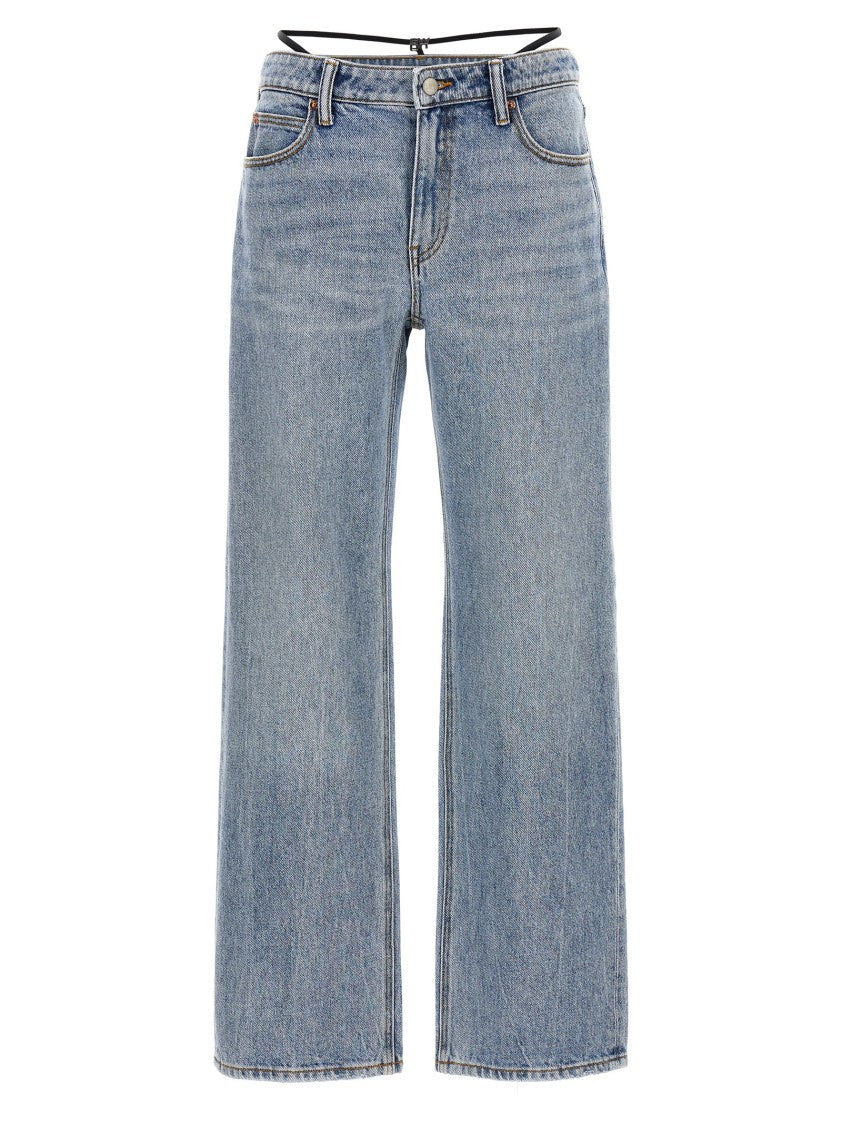 Denim X Alexander Wang Prestyle Diamante Charm' Jeans
