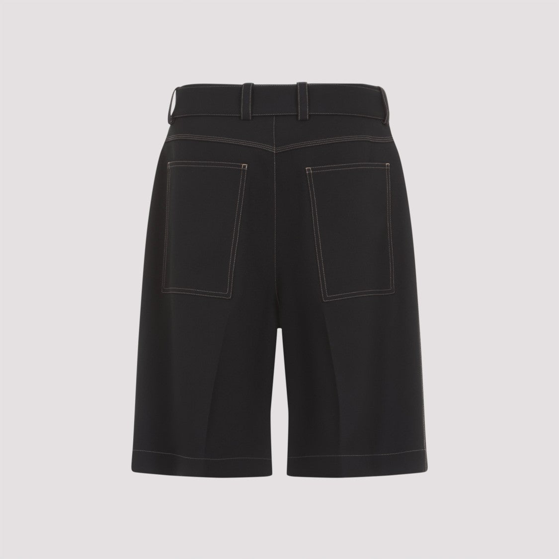 Jil Sander Tailored Black Polyester Shorts