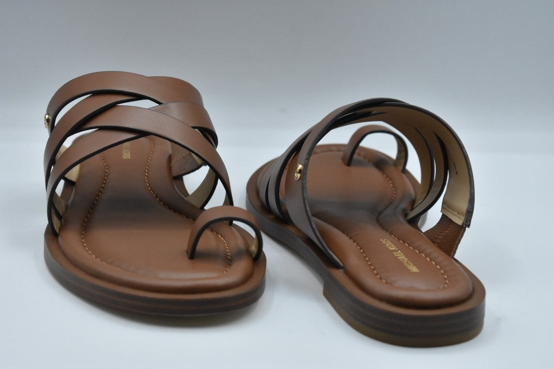 Michael Kors Brown Low Shoes With Crisscross Straps