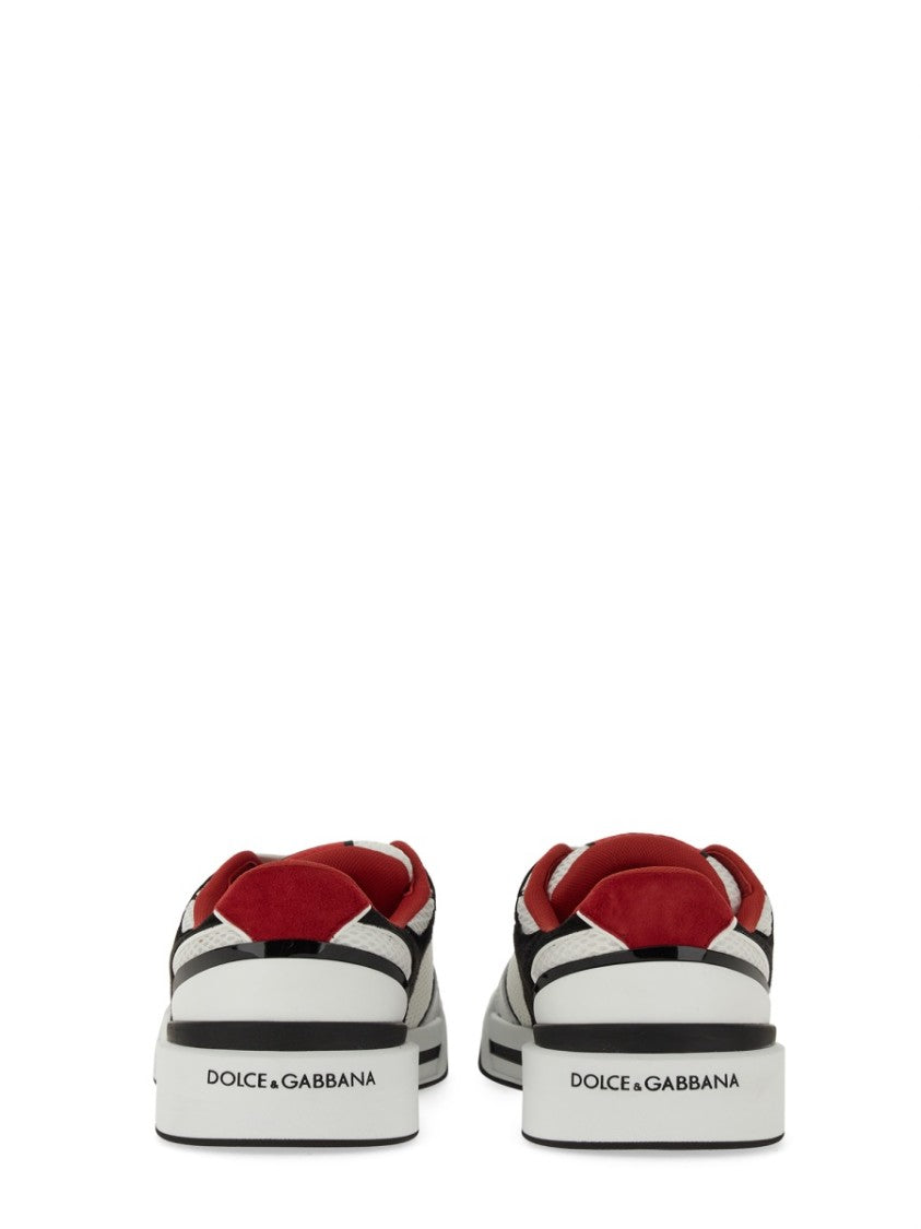 Dolce & Gabbana Leather And Mesh Sneaker