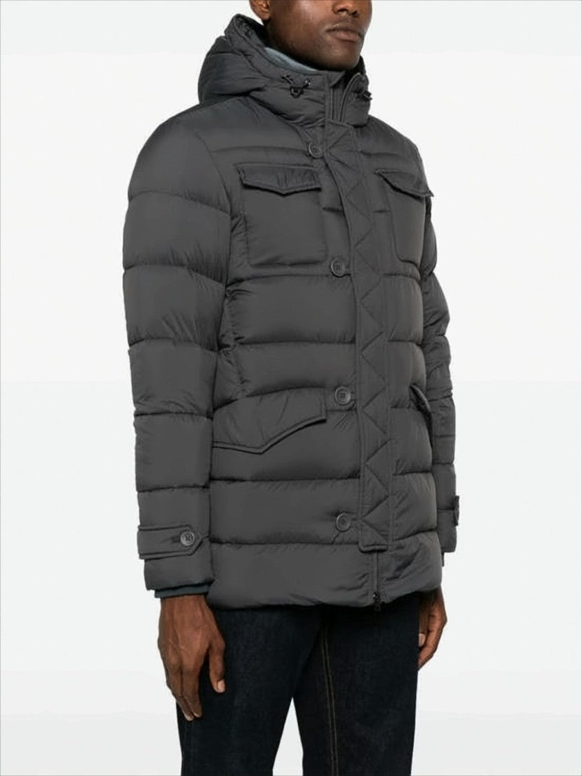 Herno Matte-Finish Quilted Padded Jacket With Adjustable Cuffs