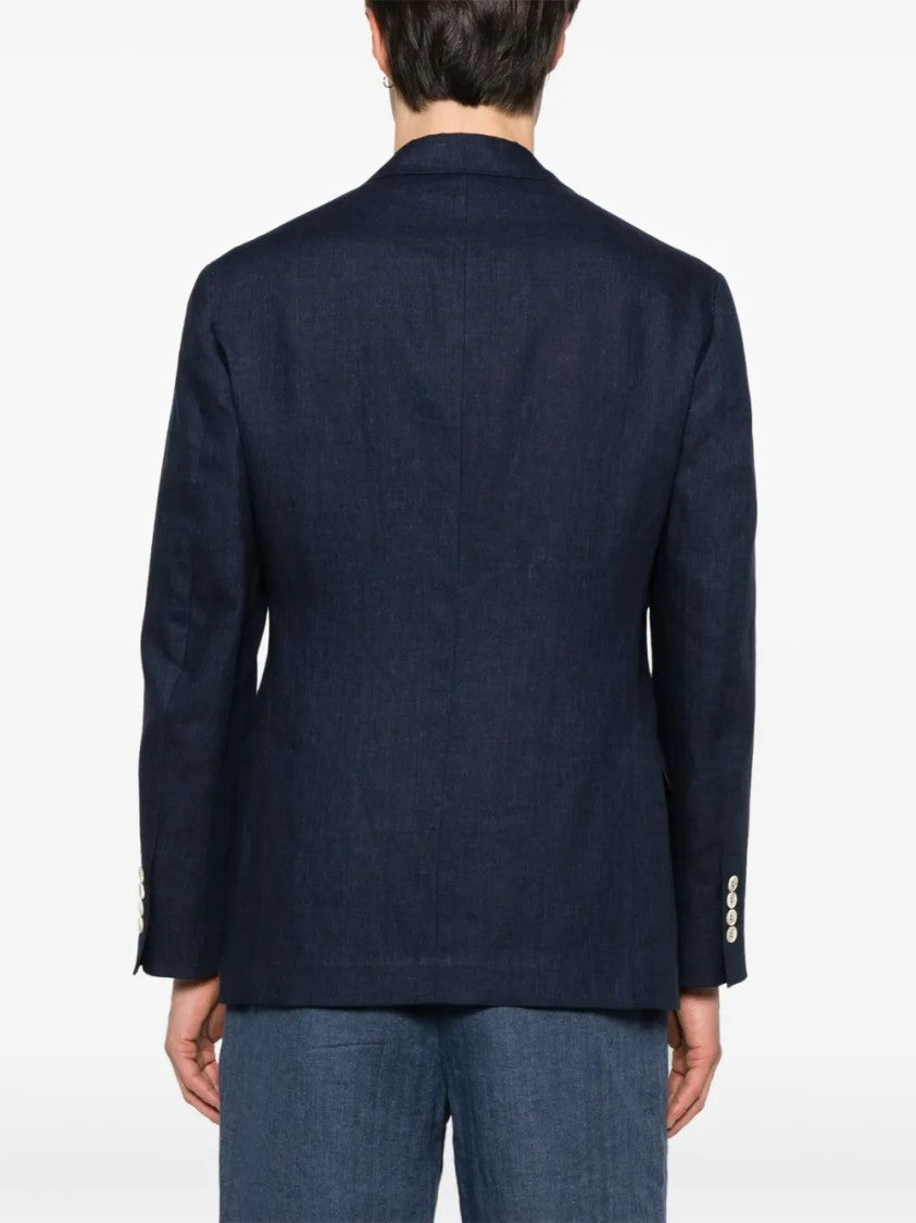 Brunello Cucinelli Deconstructed Blazer With Notched Lapels And Sheen