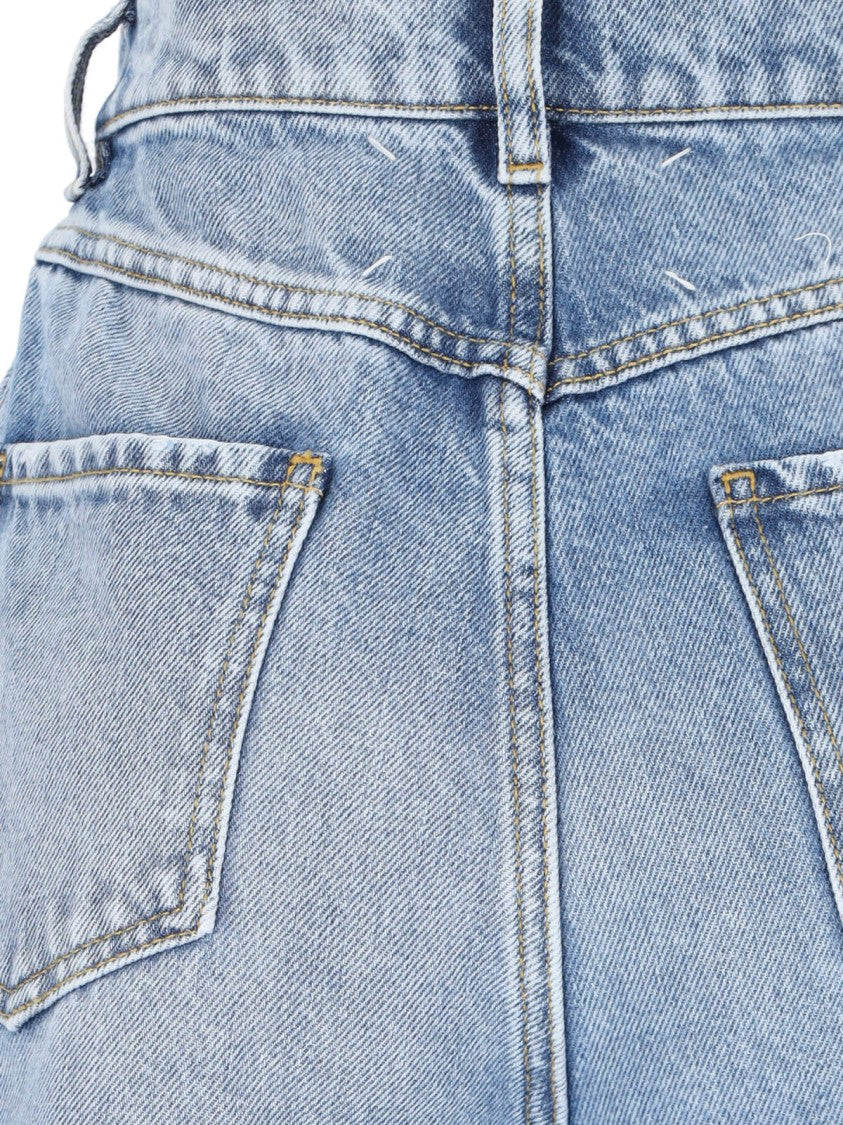 Maison Margiela Cut-Out Detail Jeans – Blue